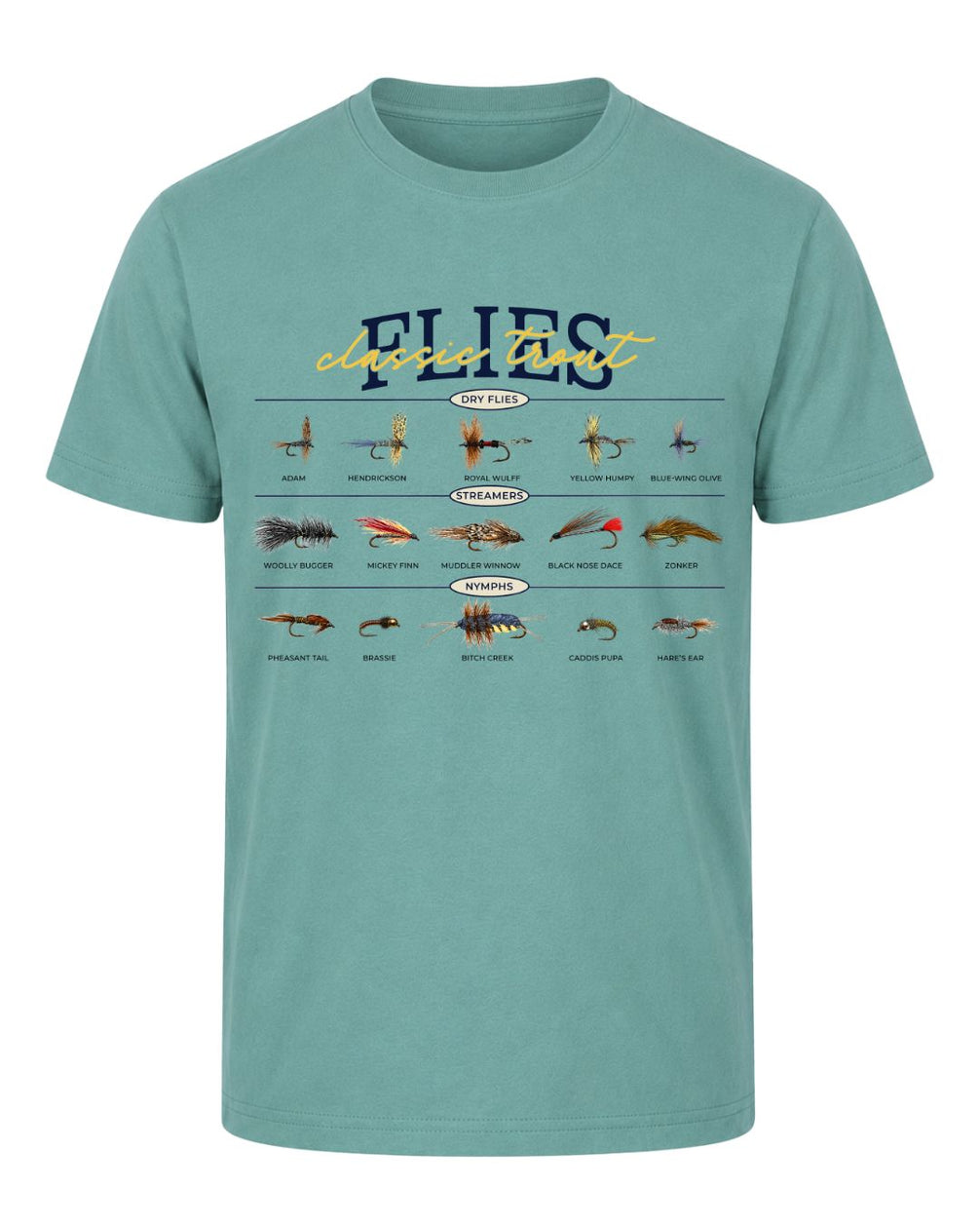 Classic Trout Flies Guide T-shirt
