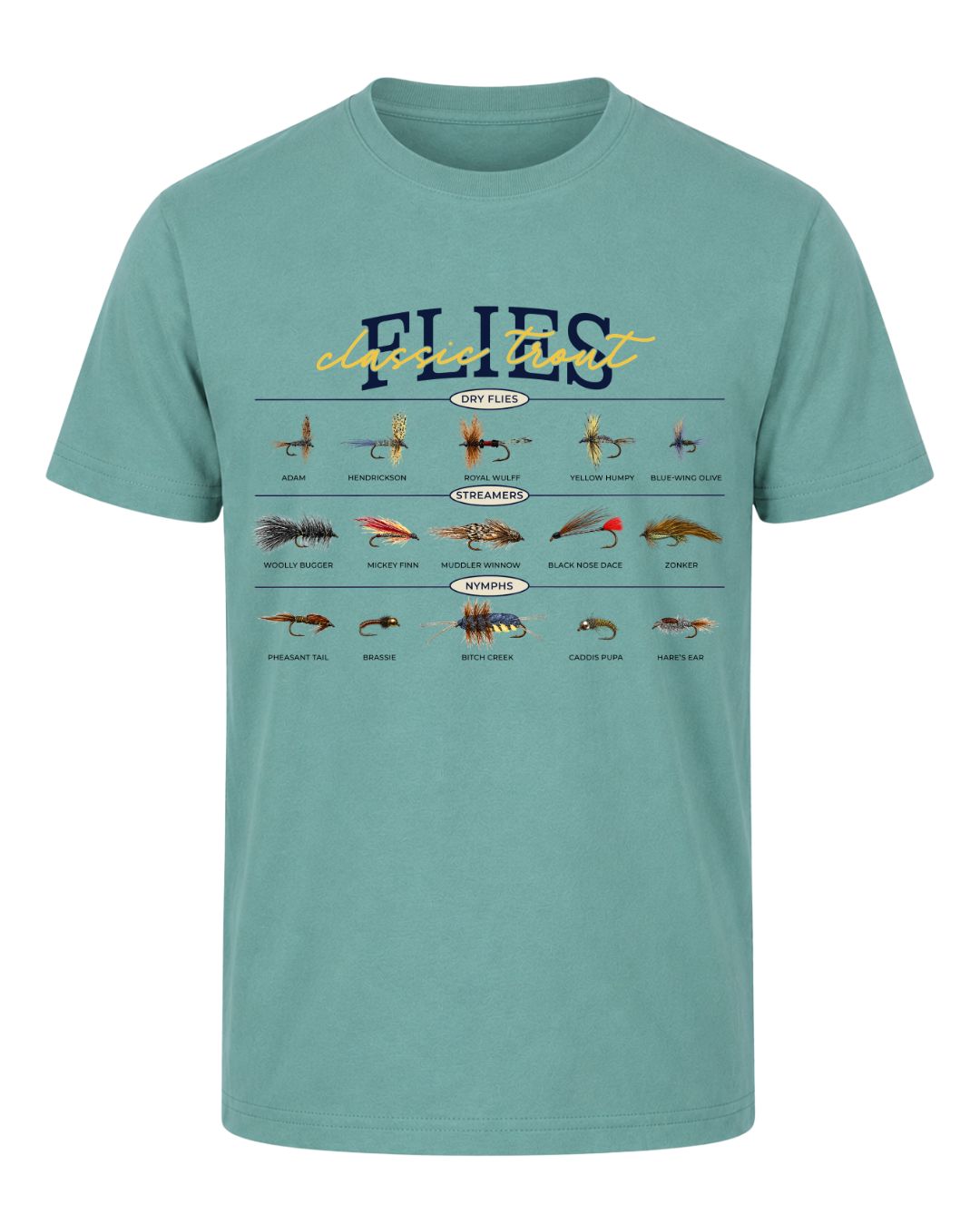 Classic Trout Flies Guide T-shirt