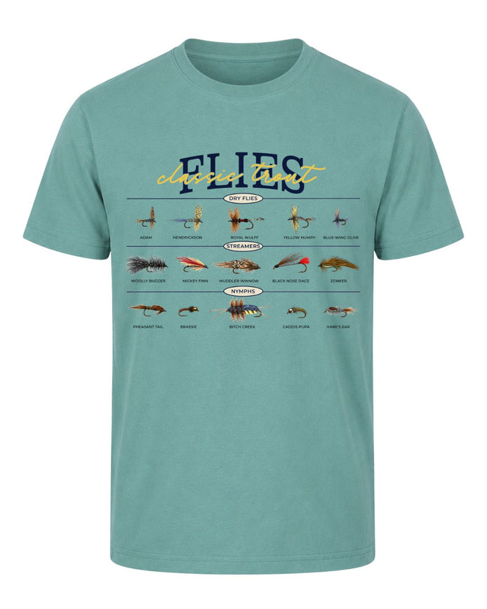 Classic Trout Flies Guide T-shirt