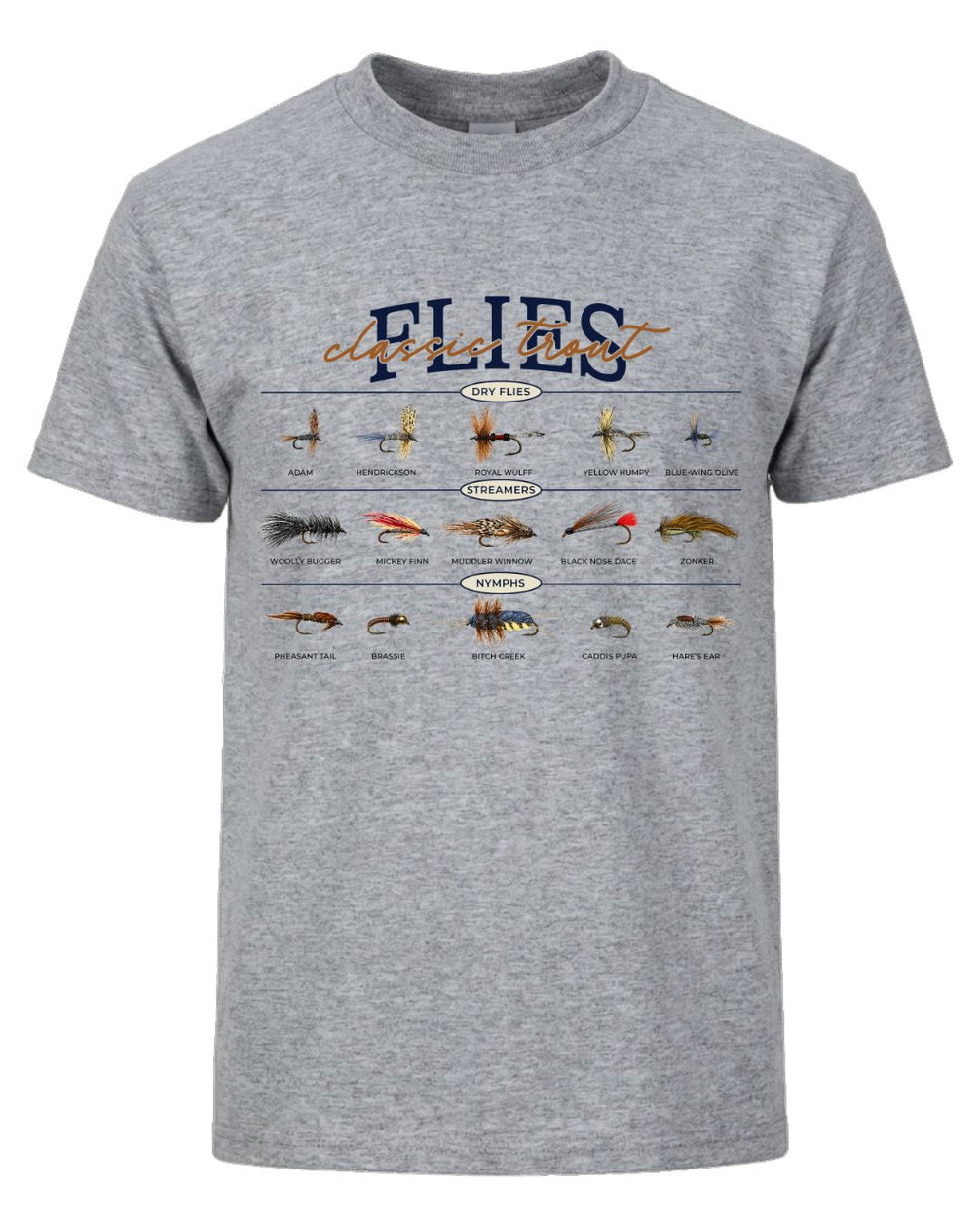 Classic Trout Flies Guide T-shirt