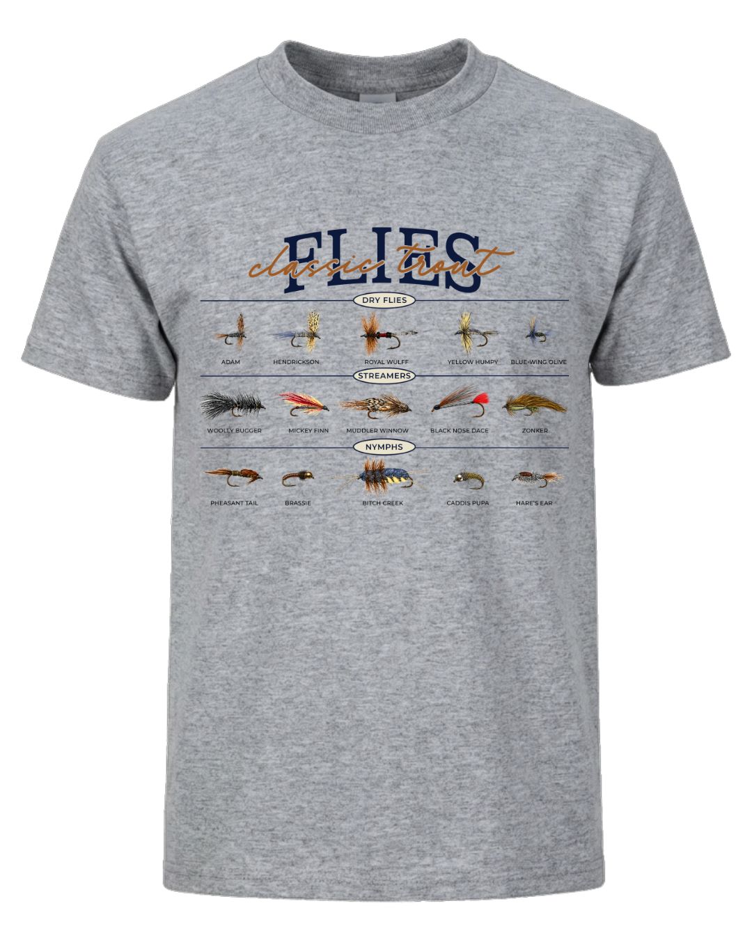 Classic Trout Flies Guide T-shirt