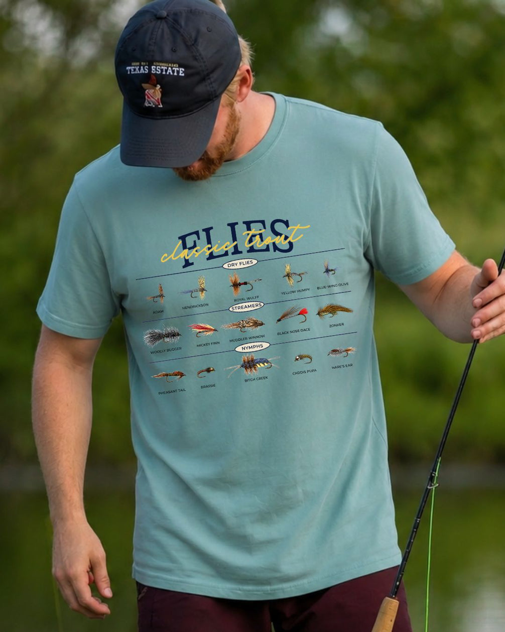 Classic Trout Flies Guide T-shirt