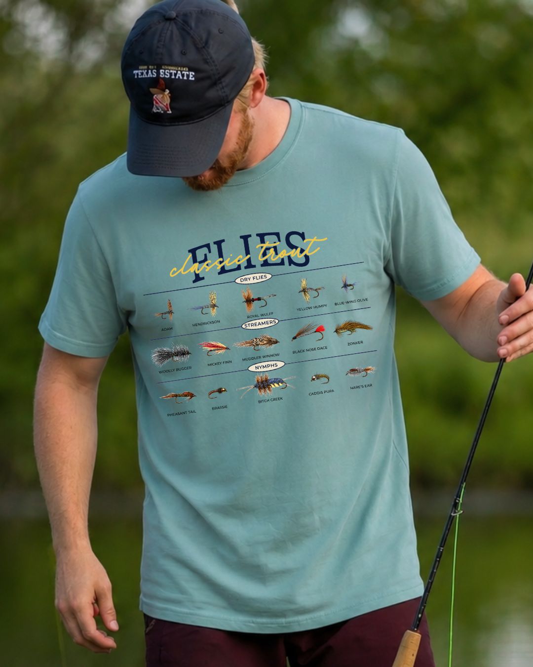 Classic Trout Flies Guide T-shirt