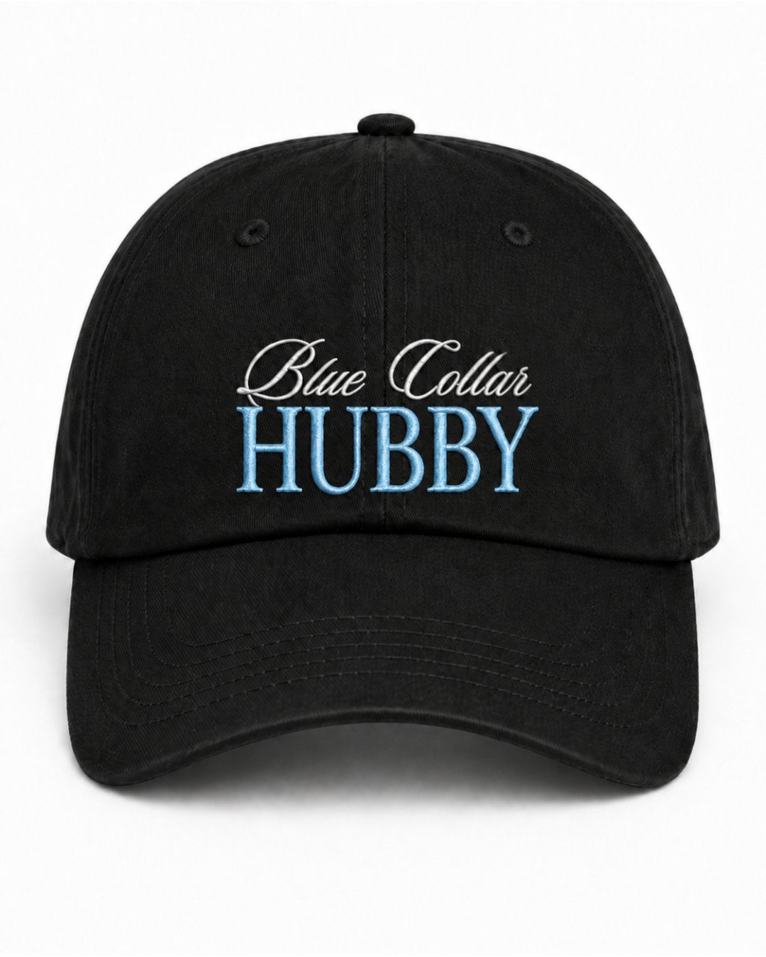 Blue Collar Hubby And Wifey Embroidered Classic Hat