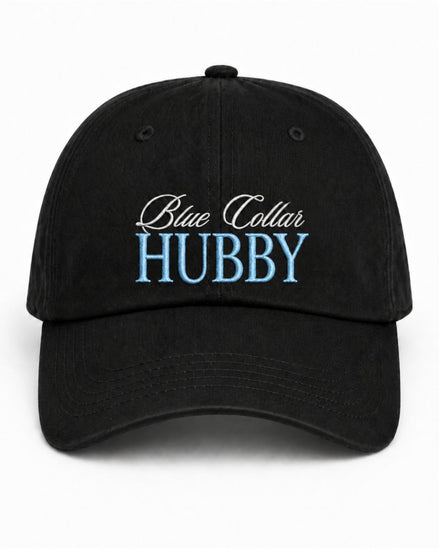 Blue Collar Hubby And Wifey Embroidered Classic Hat