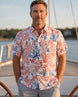 Ocean Coral Branch Men's Breathable Shirt