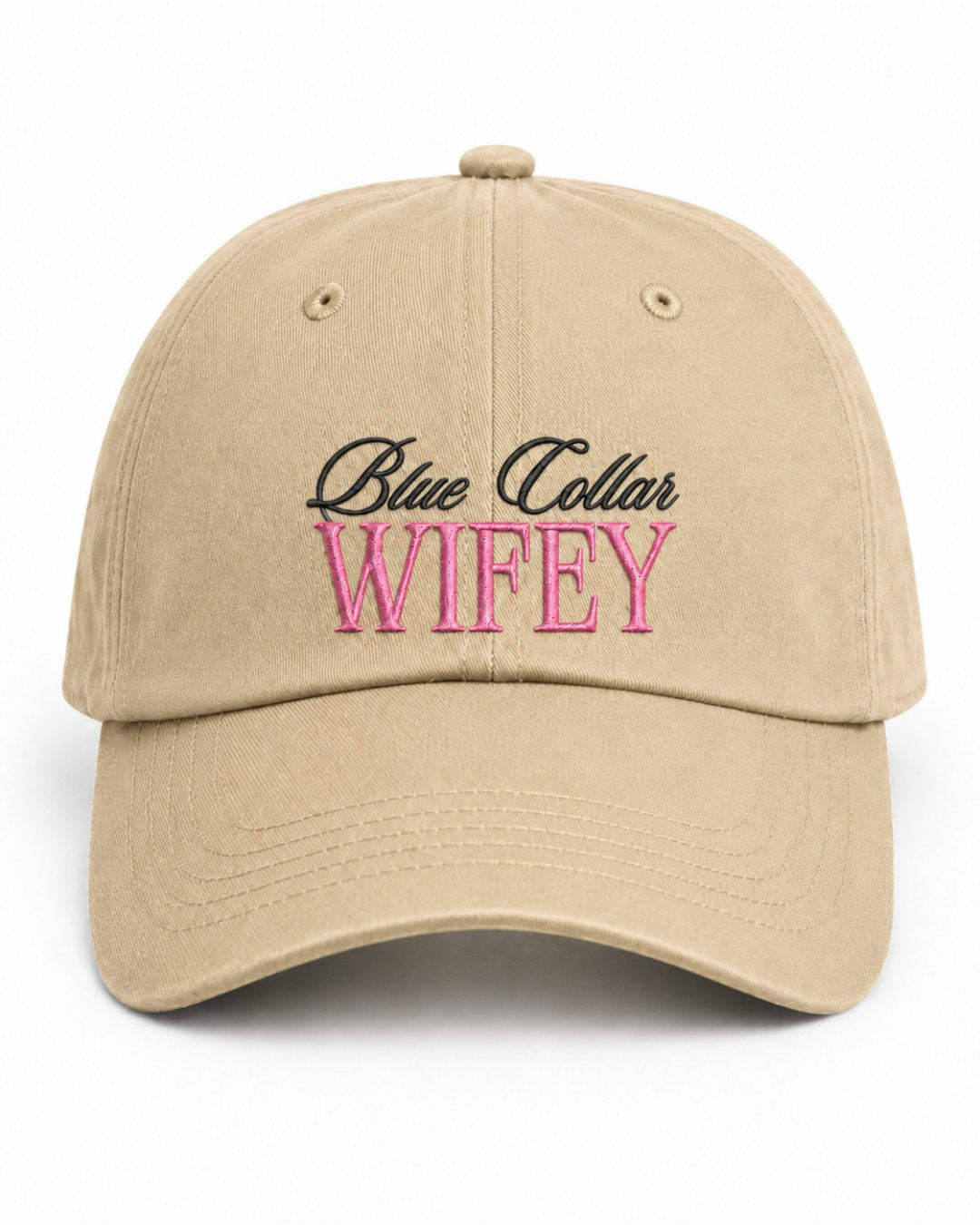 Blue Collar Hubby And Wifey Embroidered Classic Hat