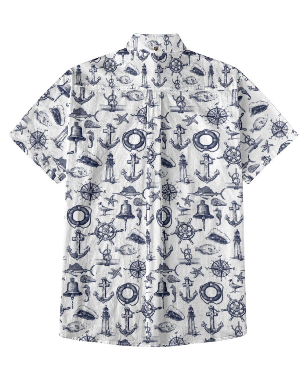 Coastal Mariner Doodle Men's Breathable Shirt