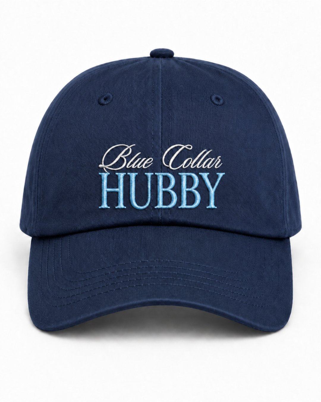 Blue Collar Hubby And Wifey Embroidered Classic Hat