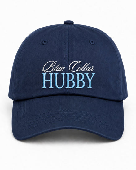 Blue Collar Hubby And Wifey Embroidered Classic Hat