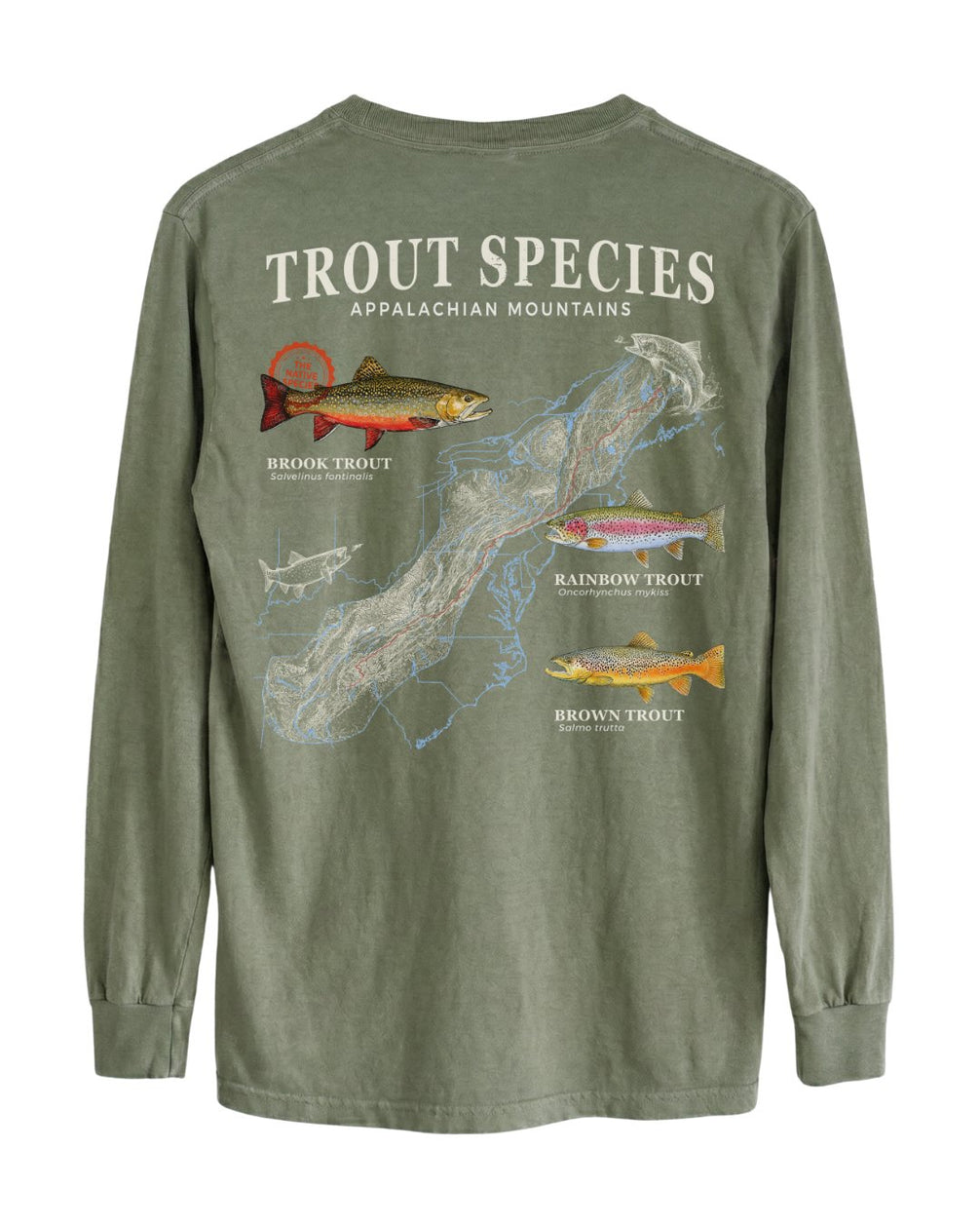 Trout Species Of The Appalachian Mountains Long-sleeve