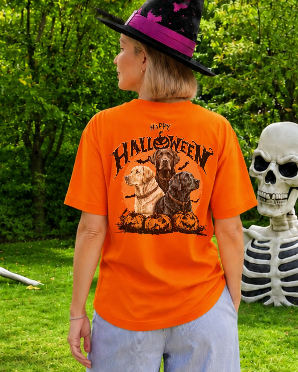 Labrador Happy Halloween Pumpkin T-shirt