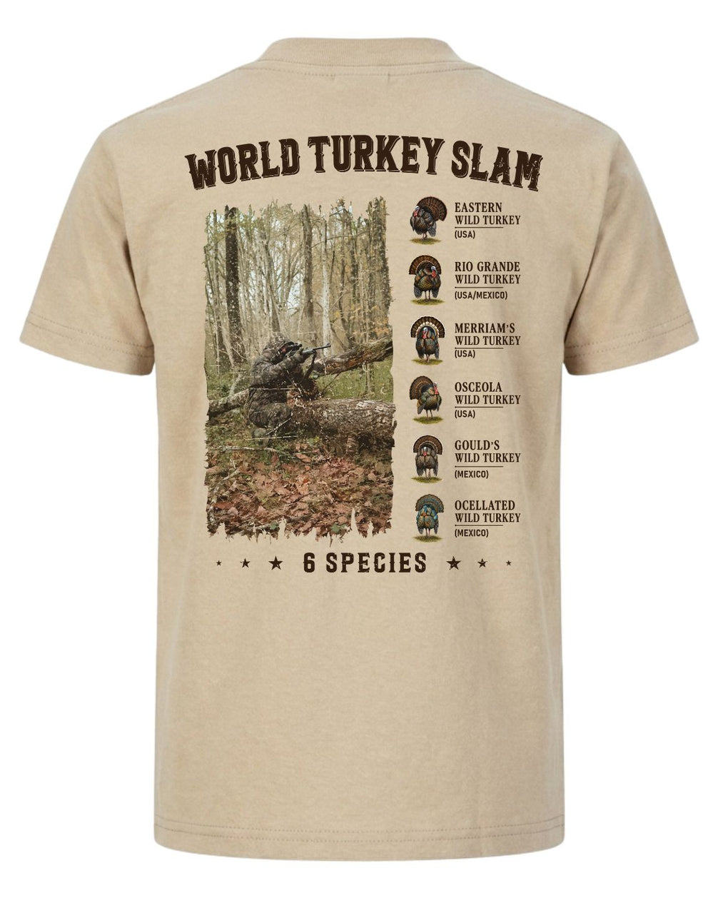 6 Species Turkey Slam T-shirt