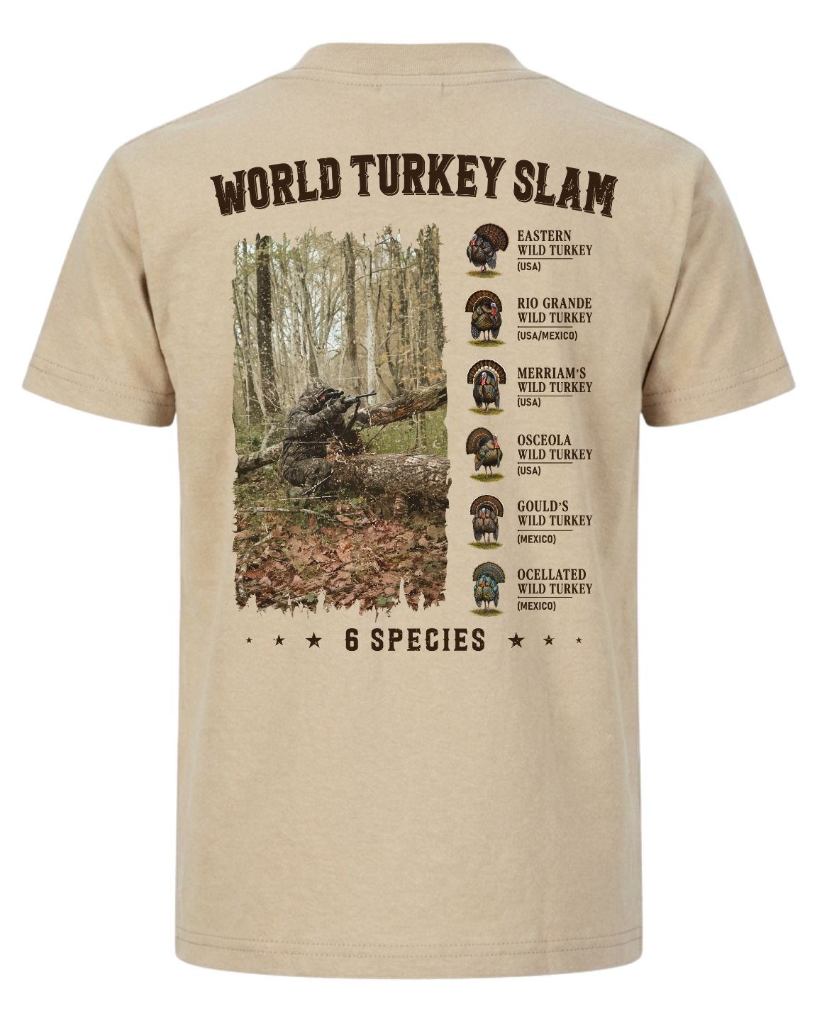 6 Species Turkey Slam T-shirt
