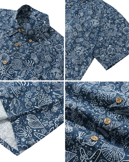 Deep Sea Marine Life Men's Breathable Shirt