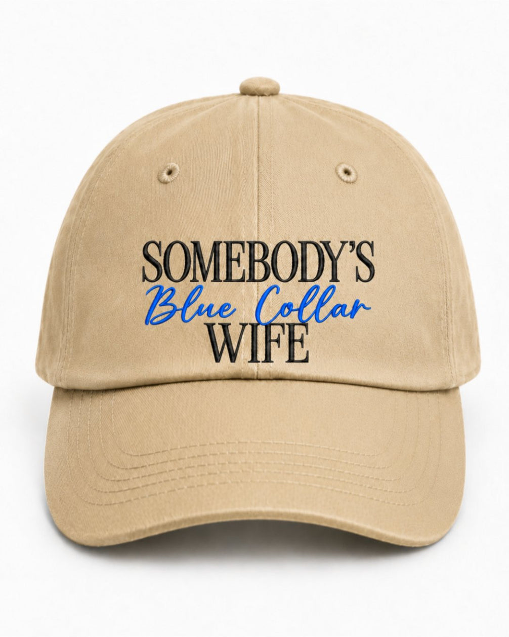 Blue Collar Couple Matching Embroidered Classic Hat