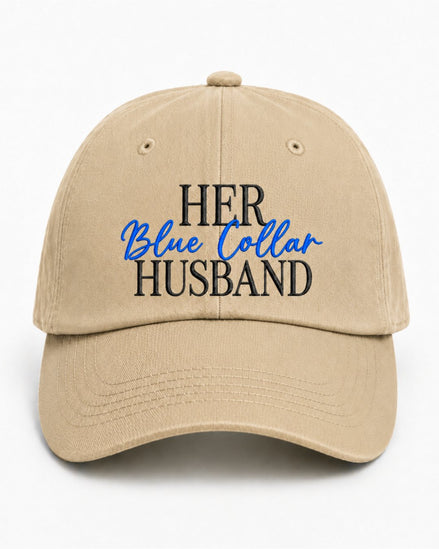Blue Collar Couple Matching Embroidered Classic Hat