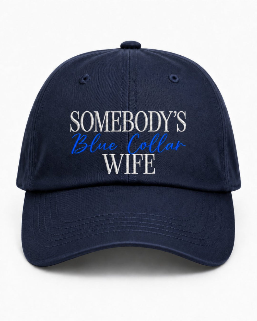 Blue Collar Couple Matching Embroidered Classic Hat