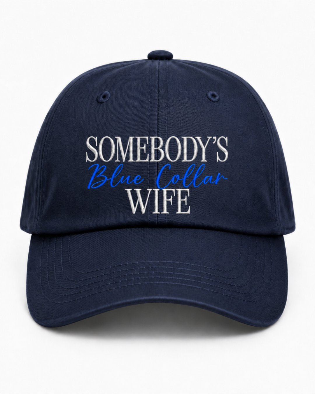 Blue Collar Couple Matching Embroidered Classic Hat
