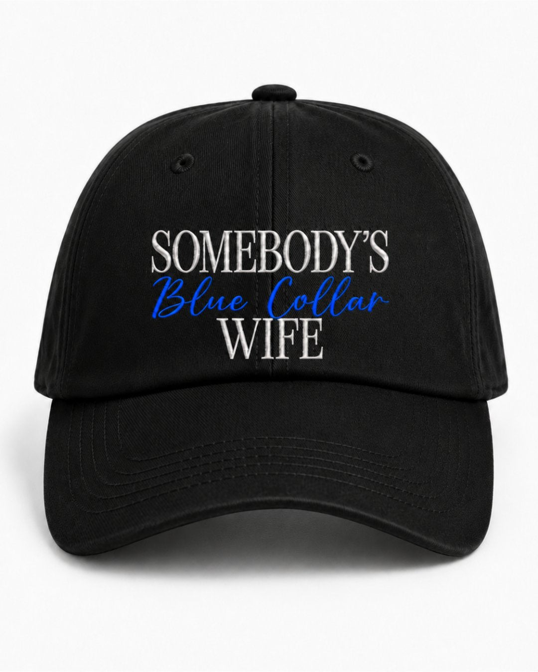 Blue Collar Couple Matching Embroidered Classic Hat