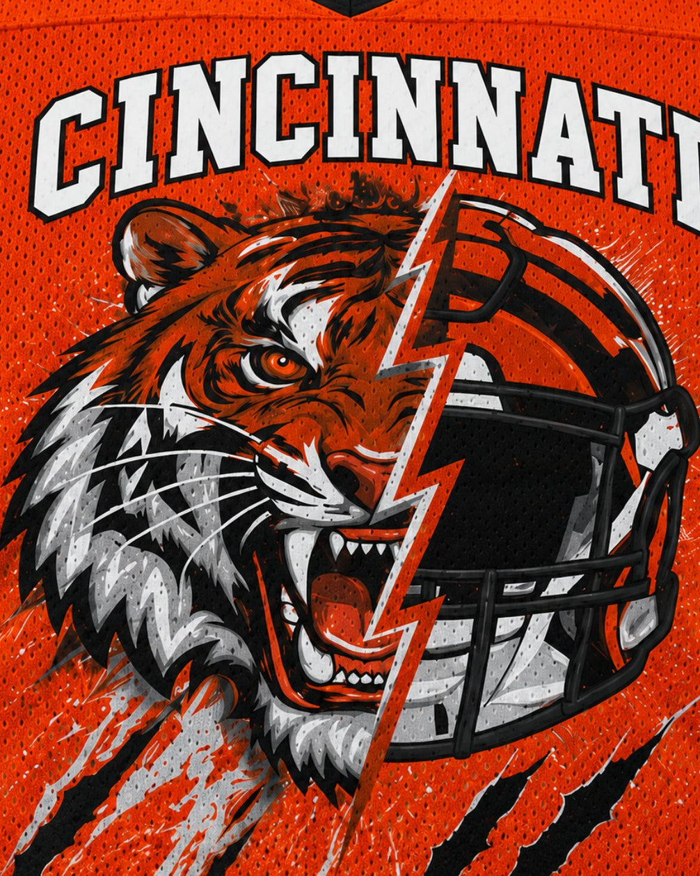 Personalized Name & Number Cincinnati Mascot Jersey Football