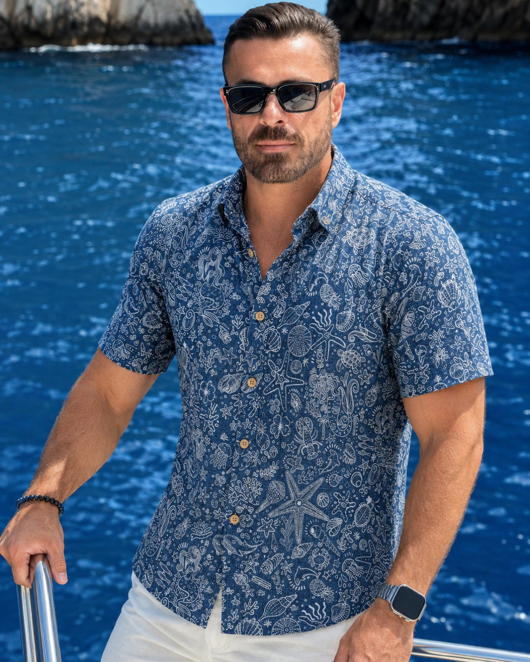 Deep Sea Marine Life Men's Breathable Shirt