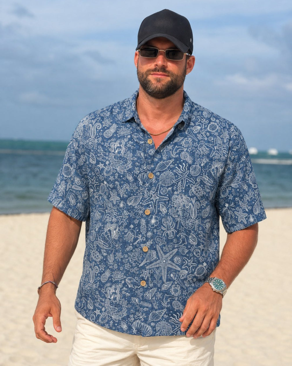 Deep Sea Marine Life Men's Breathable Shirt