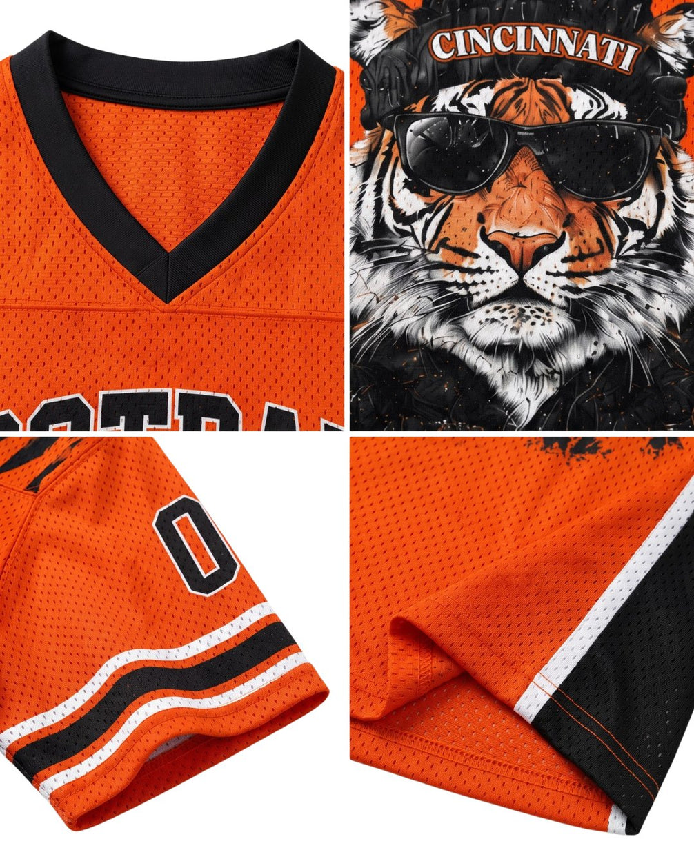 Personalized Name & Number Cincinnati Tiger Jersey Football