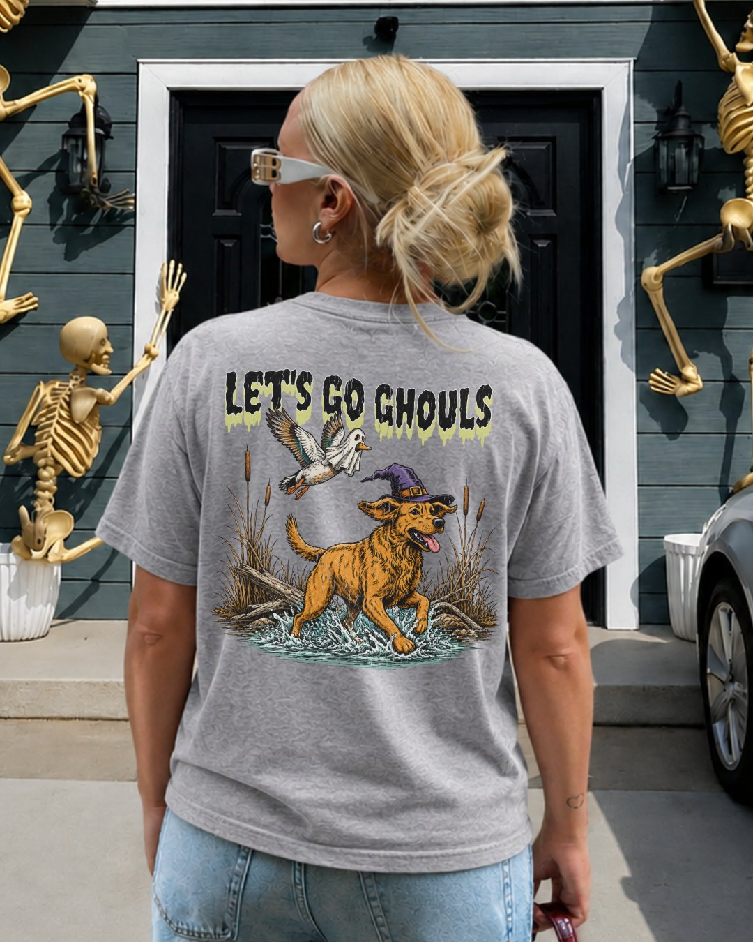 Let's Go Ghouls Bird Dog T-shirt