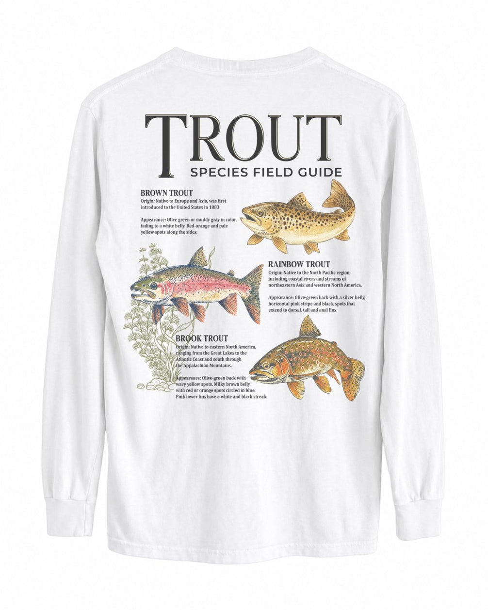 Trout Species Field Guide Long-sleeve
