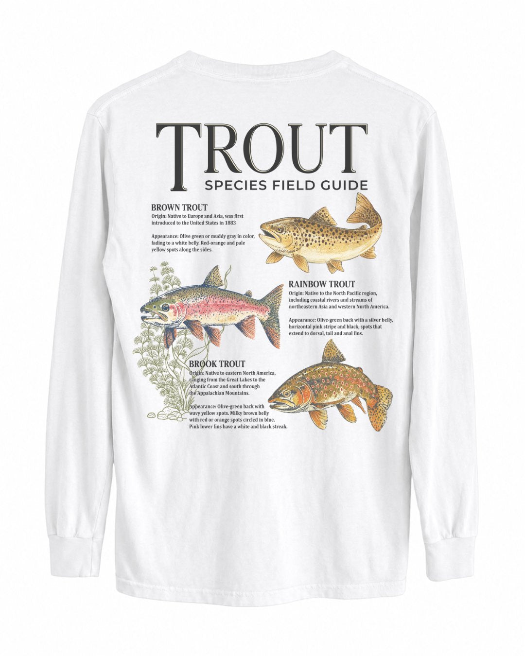 Trout Species Field Guide Long-sleeve