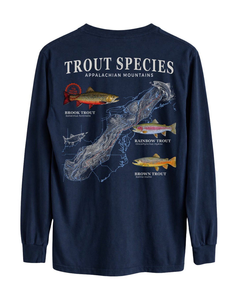 Trout Species Of The Appalachian Mountains Long-sleeve