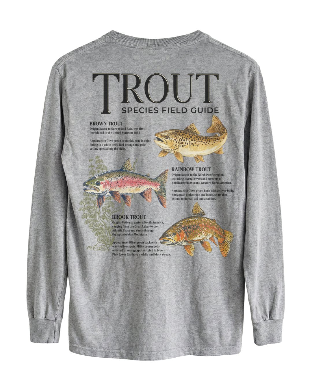 Trout Species Field Guide Long-sleeve