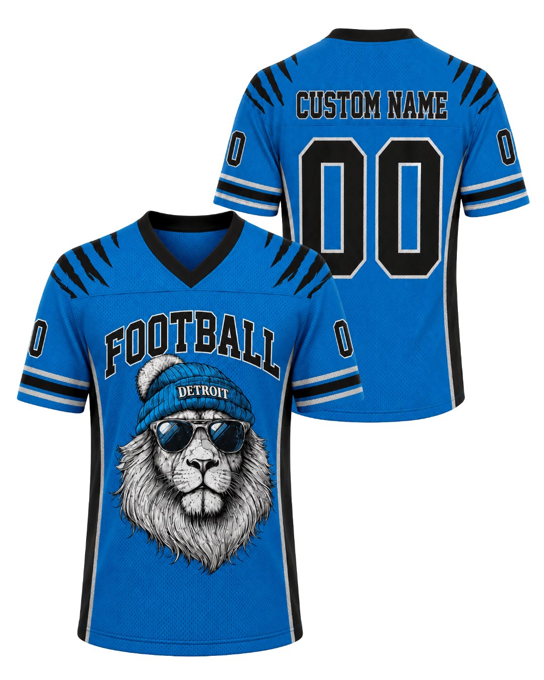 Personalized Name & Number Detroit Lion Jersey Football