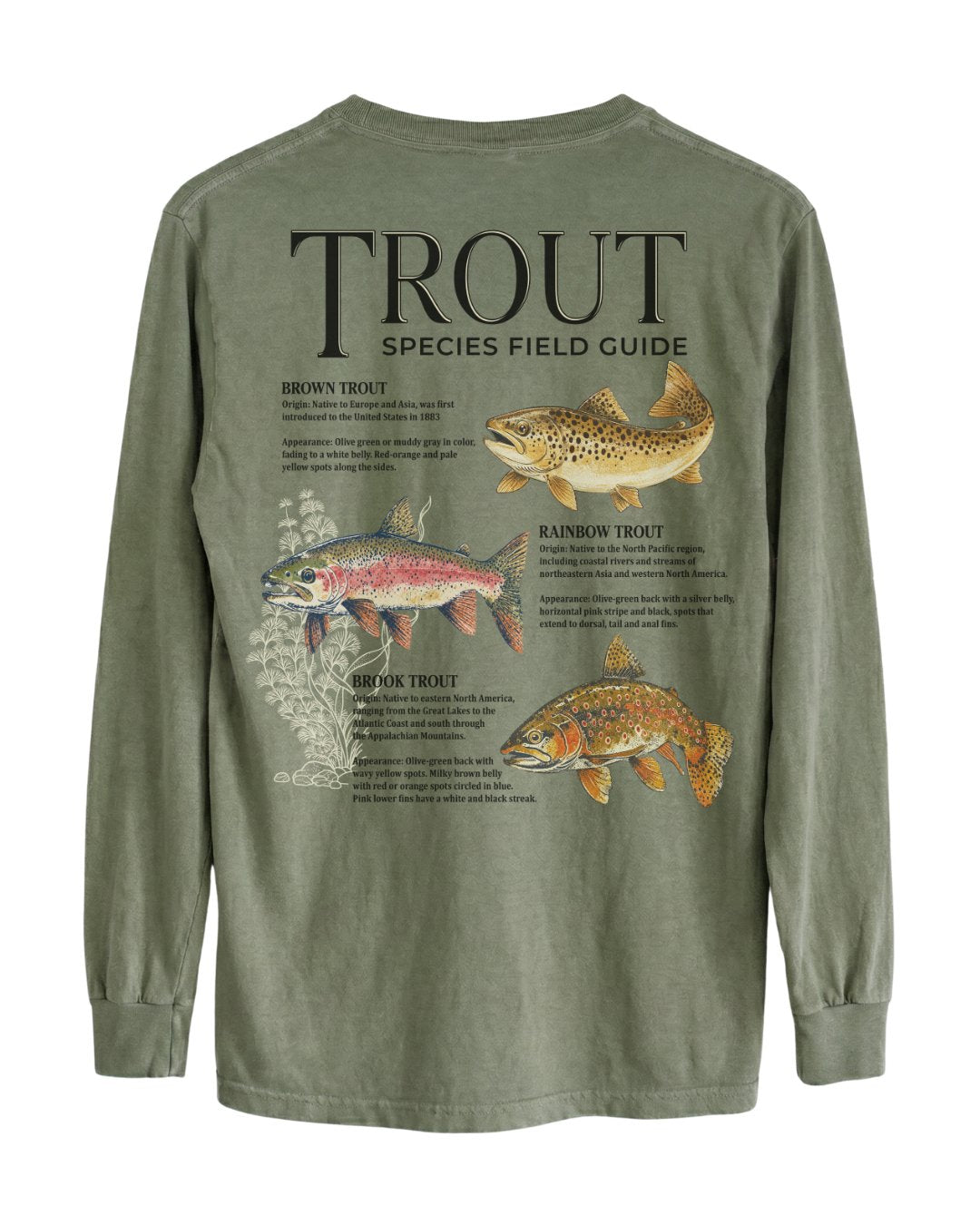 Trout Species Field Guide Long-sleeve