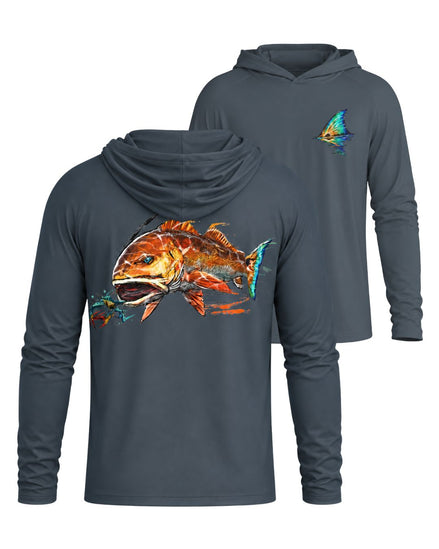 Inshore Red Drum Fishing Sun Protection Hoodie