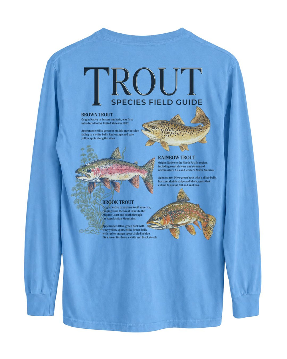 Trout Species Field Guide Long-sleeve