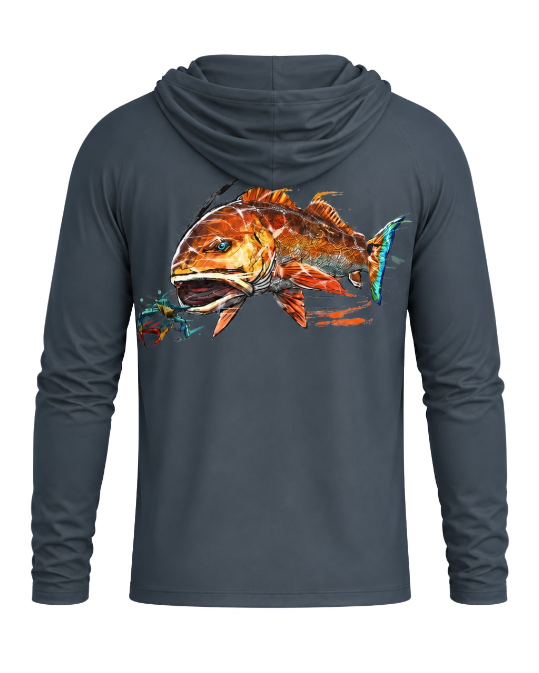 Inshore Red Drum Fishing Sun Protection Hoodie