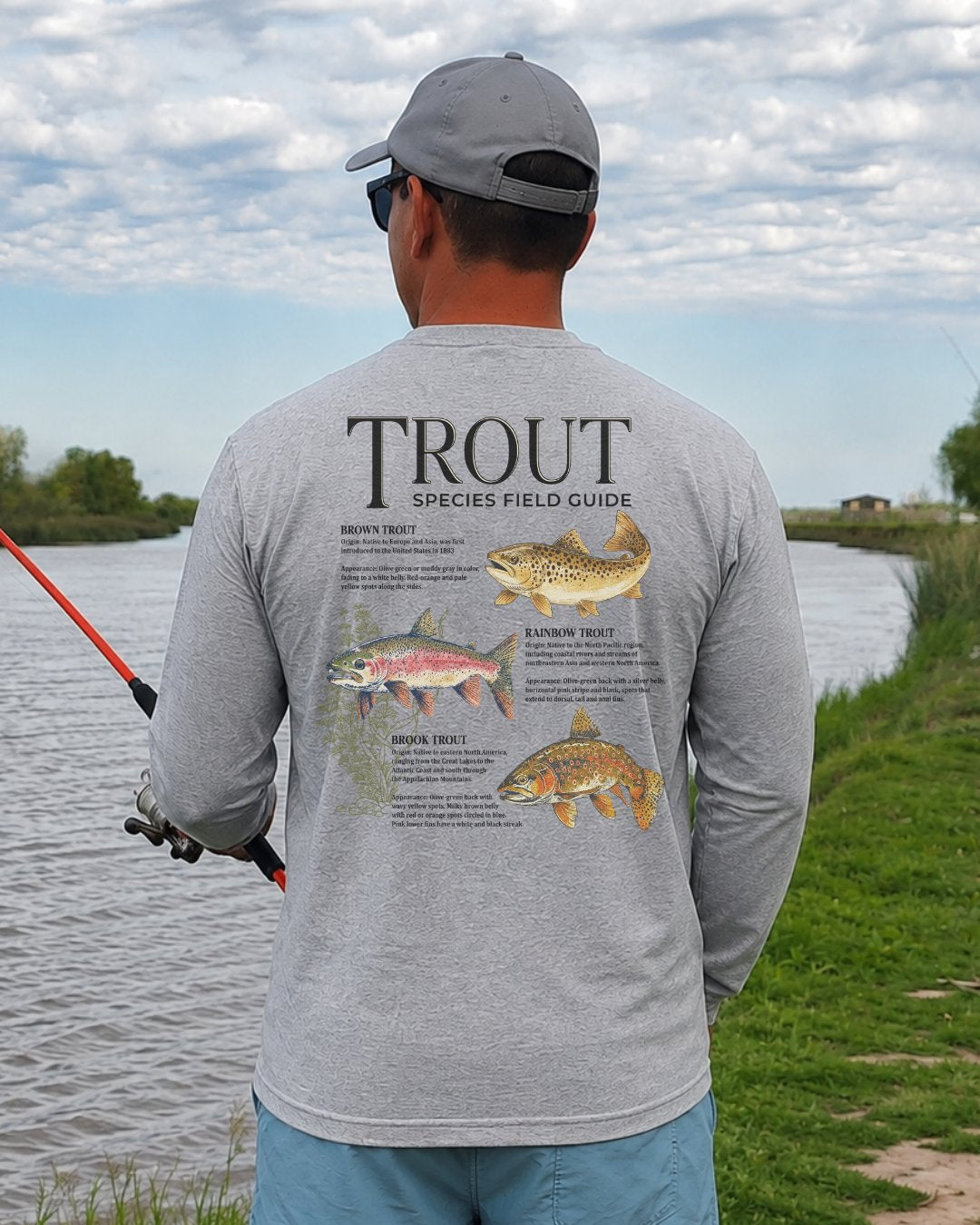 Trout Species Field Guide Long-sleeve