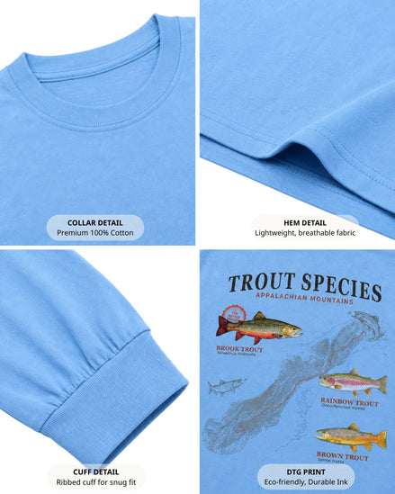 Trout Species Of The Appalachian Mountains Long-sleeve