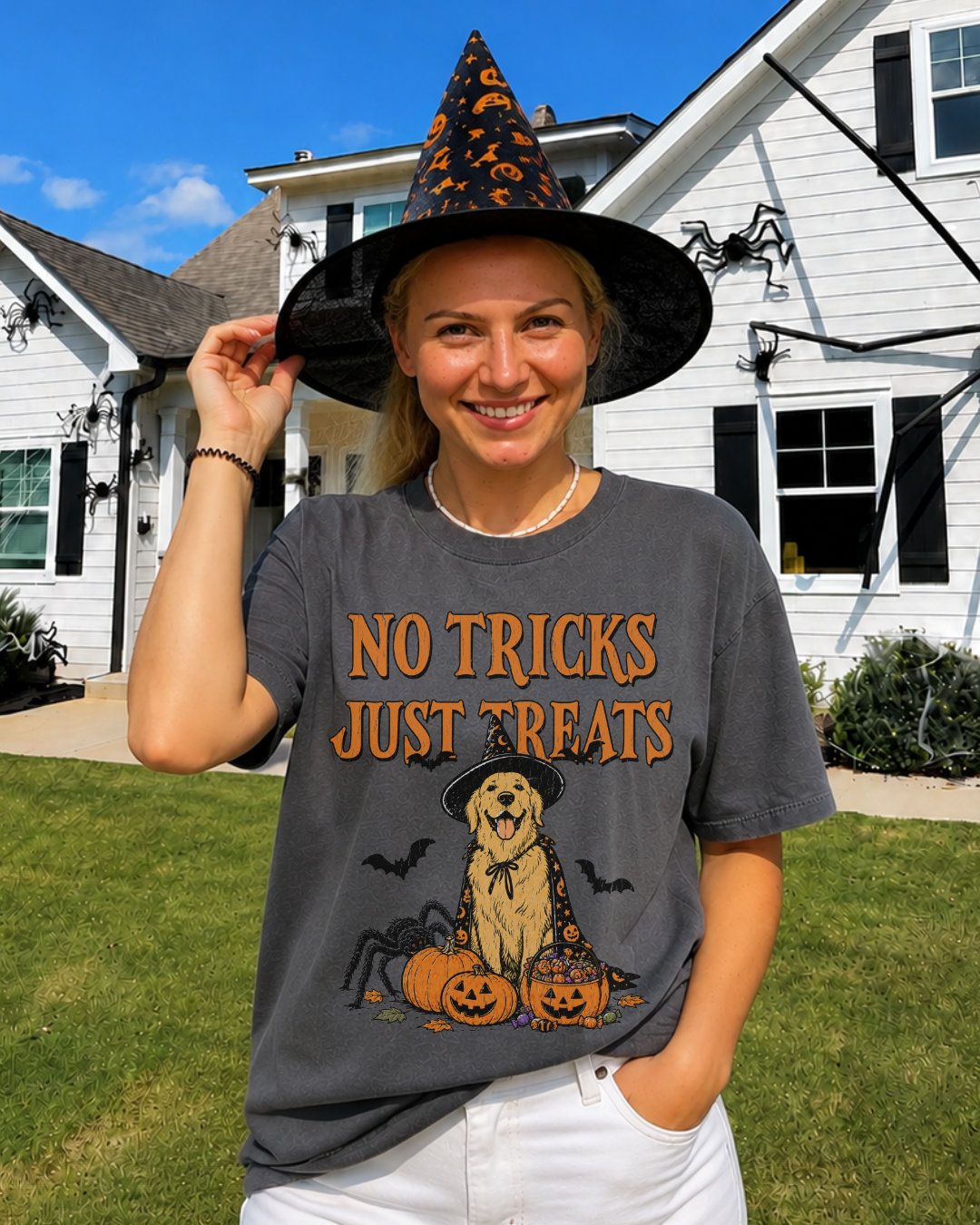 No Tricks Just Treats Labrador Dog T-shirt