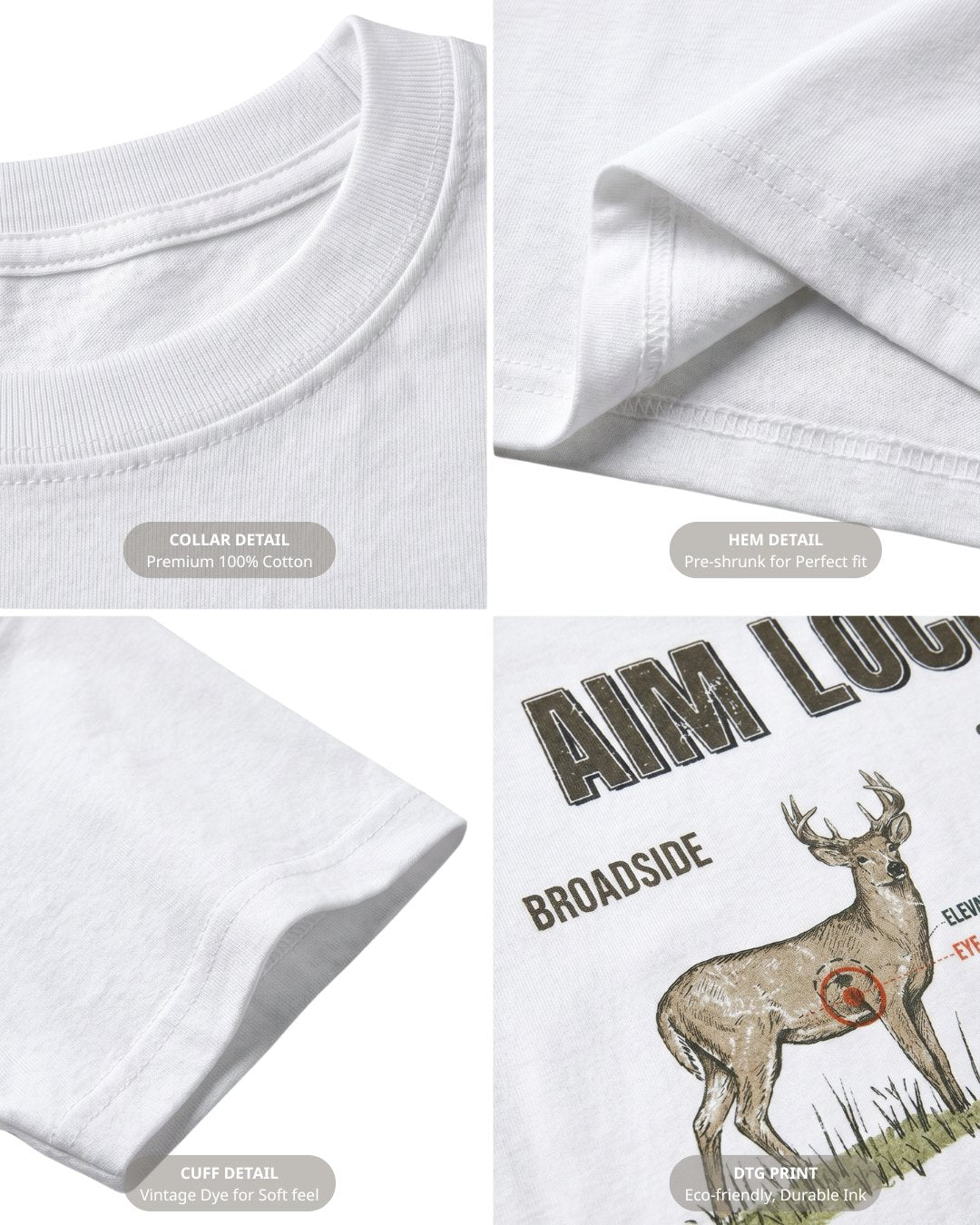 Aim Locked Whitetail Deer Hunting T-shirt