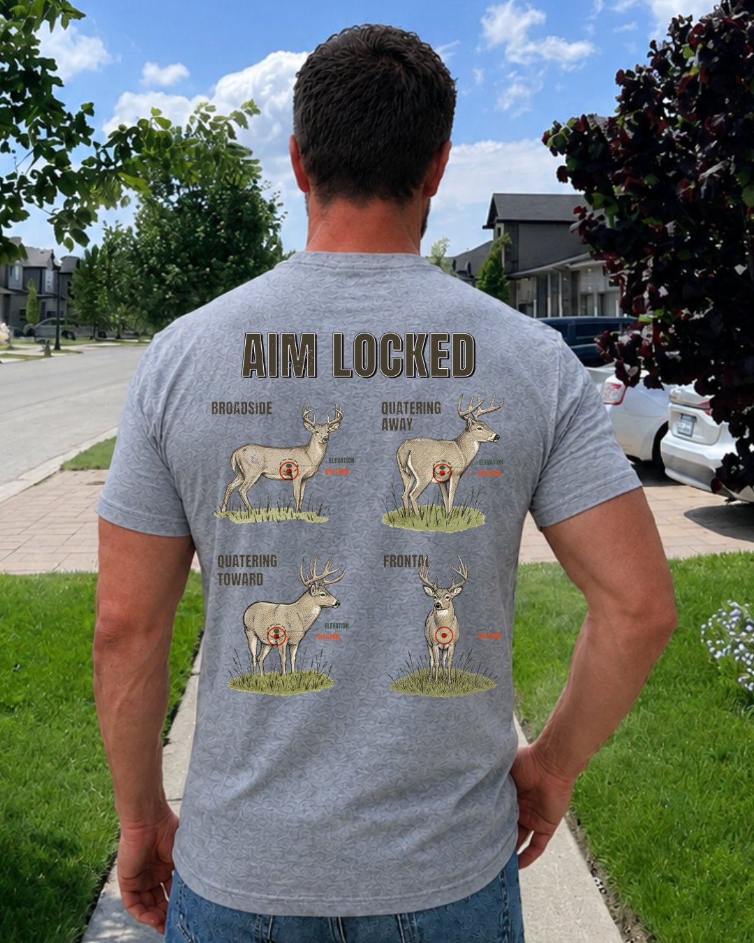 Aim Locked Whitetail Deer Hunting T-shirt