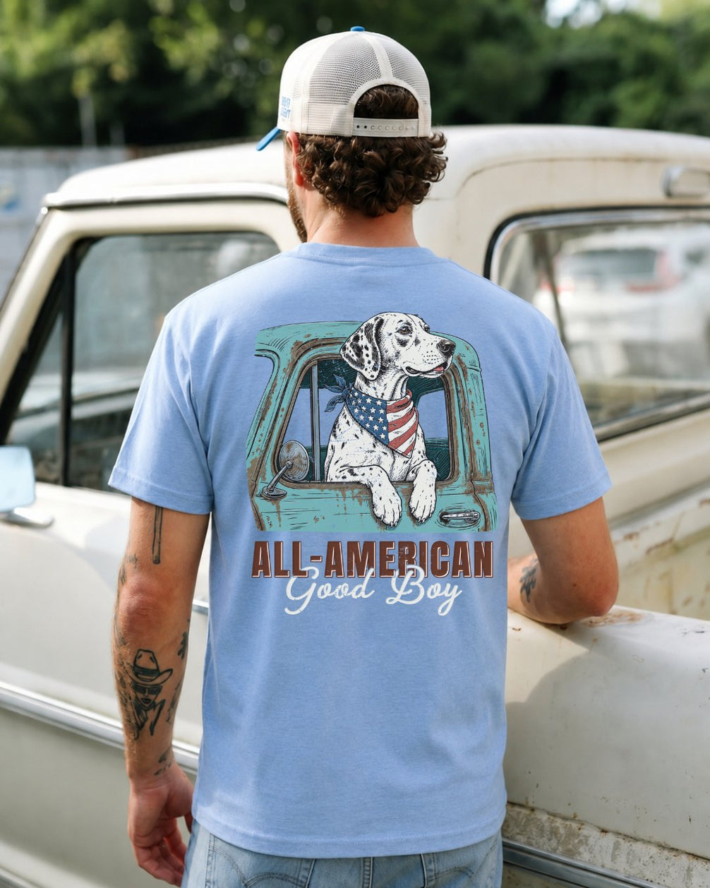 All-American Good Boy Dalmatian Dog T-shirt