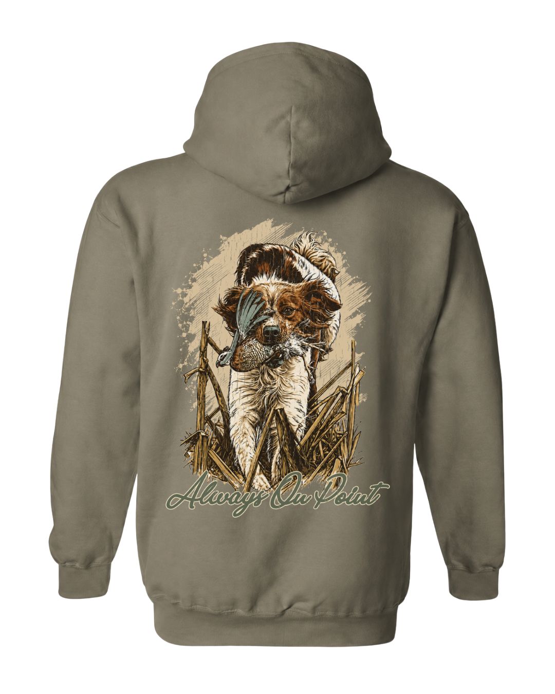 Always On Point Brittany Dog Hoodie