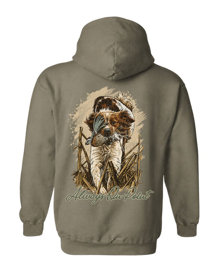 Always On Point Brittany Dog Hoodie