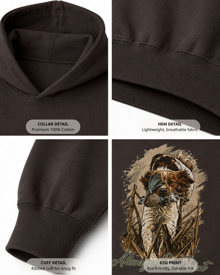 Always On Point Brittany Dog Hoodie