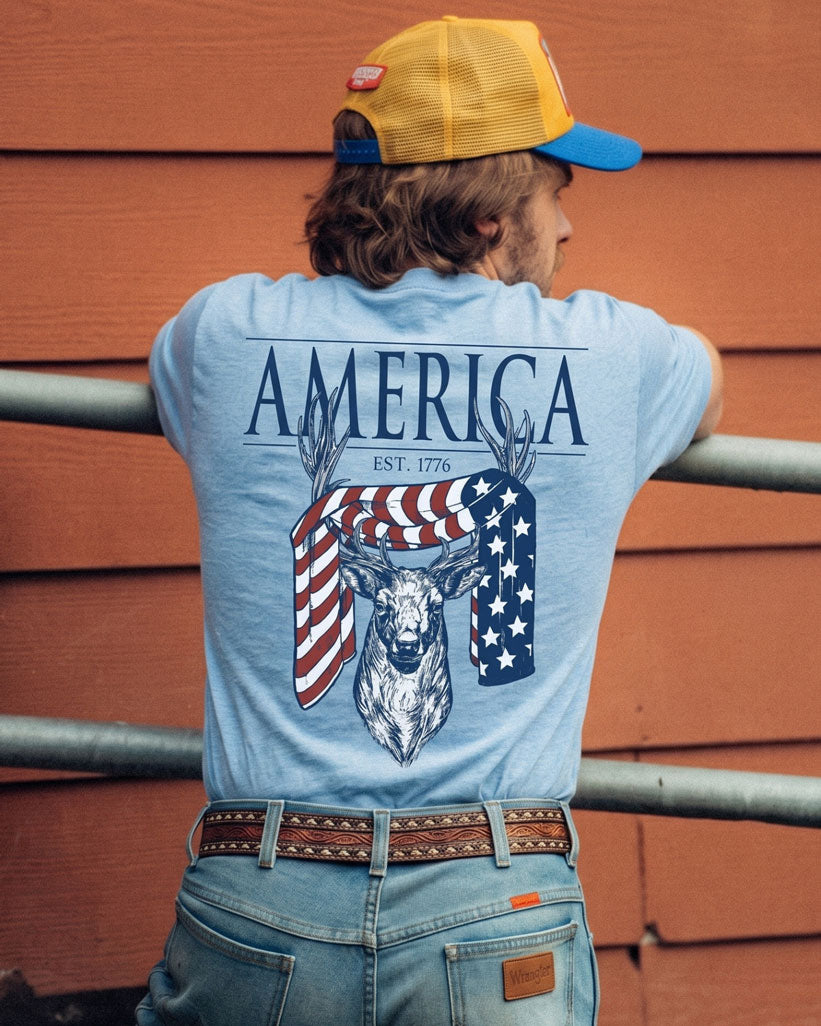 America 250th Anniversary Deer T-shirt