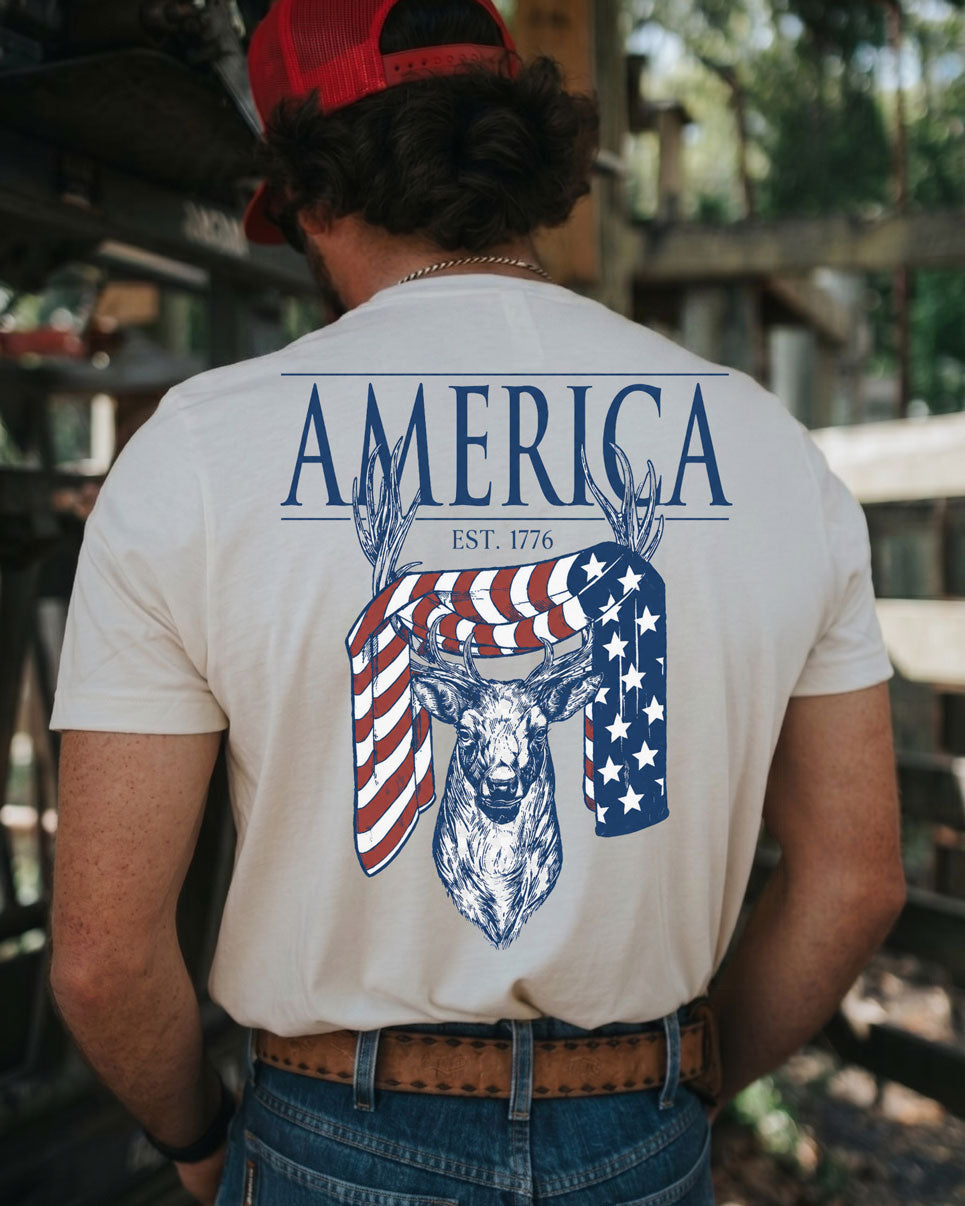 America 250th Anniversary Deer T-shirt