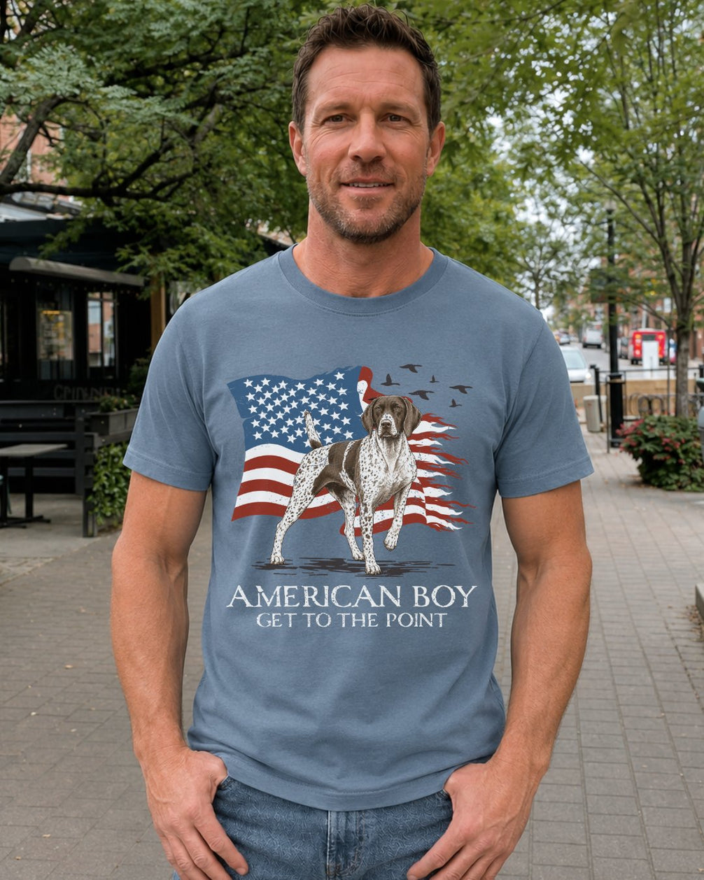 American Boy German Shorthaired Pointer T-shirt
